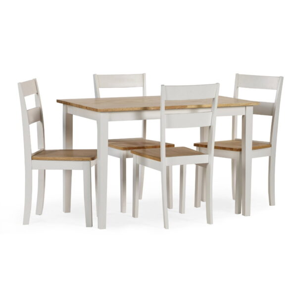 Linwood Small Dining Table - White/Natural
