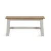 Linwood Small Bench - White/Natural