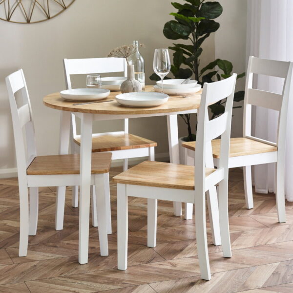 LIN004-14_1200x1200.jpg Linwood Round Dropleaf Table - White/Natural