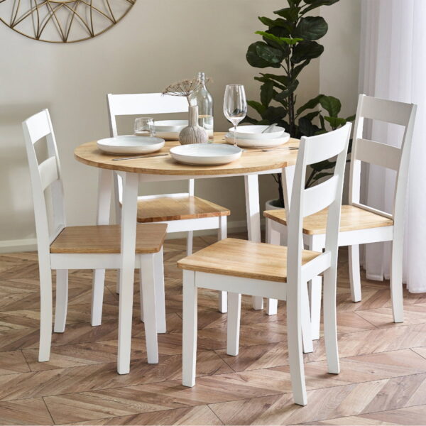 LIN004-Linwood-Round-Drop-Leaf-Table-Roomset-1_1200x1200.jpg Linwood Round Dropleaf Table - White/Natural