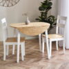 LIN004-Linwood-Round-Drop-Leaf-Table-Roomset-2_1200x1200.jpg Linwood Round Dropleaf Table - White/Natural