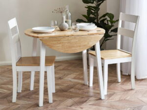 Set Of 2 Linwood Dining Chairs - Natural/White