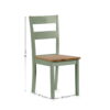 Set Of 2 Linwood Dining Chairs - Natural/White