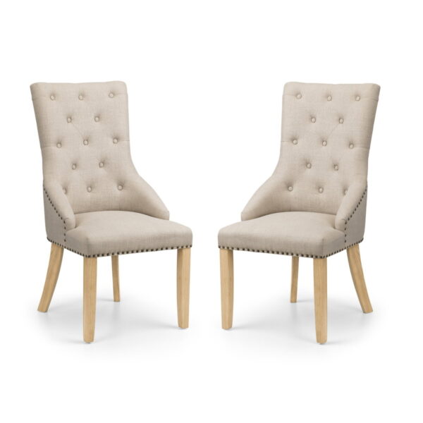 Set Of 2 Loire Button Back Chairs