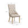 Set Of 2 Loire Button Back Chairs