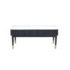 Louis Black Fluted Stone Top Coffee Table With 2 Drawers