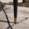 Louis Black Fluted Stone Top Coffee Table With 2 Drawers