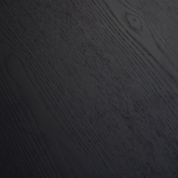 Louis Black Fluted Round Dining Table