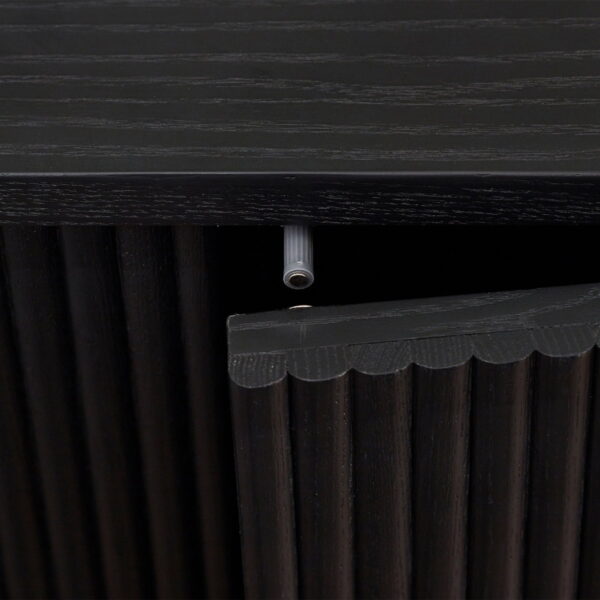 Louis Black Fluted Sideboard