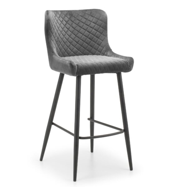 LUX201-2_1200x1200-2.jpg Luxe Velvet Bar Stool - Grey Velvet