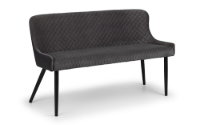 Luxe High Back Bench - Blue Velvet