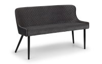Luxe High Back Bench - Blue Velvet