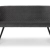 Luxe High Back Bench - Blue Velvet