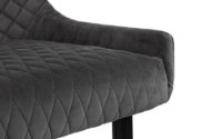 Luxe High Back Bench - Blue Velvet