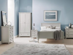 Maine 3 Drawer Bedside - Dove Grey