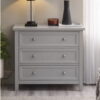 Maine 3 Drawer Wide Chest - Dove Grey