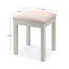 Maine Dressing Stool - Dove Grey