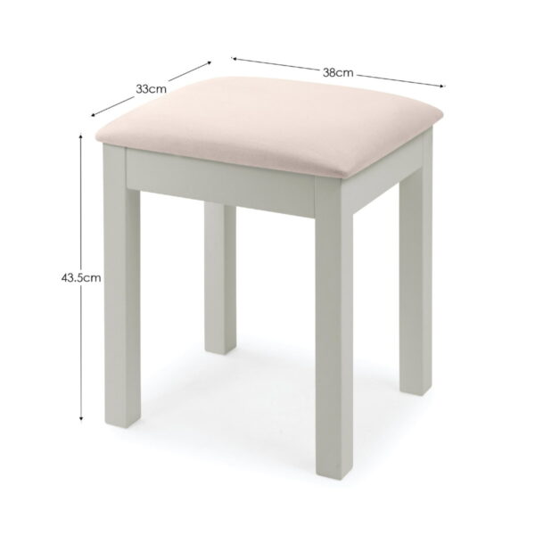 Maine Dressing Stool - Dove Grey