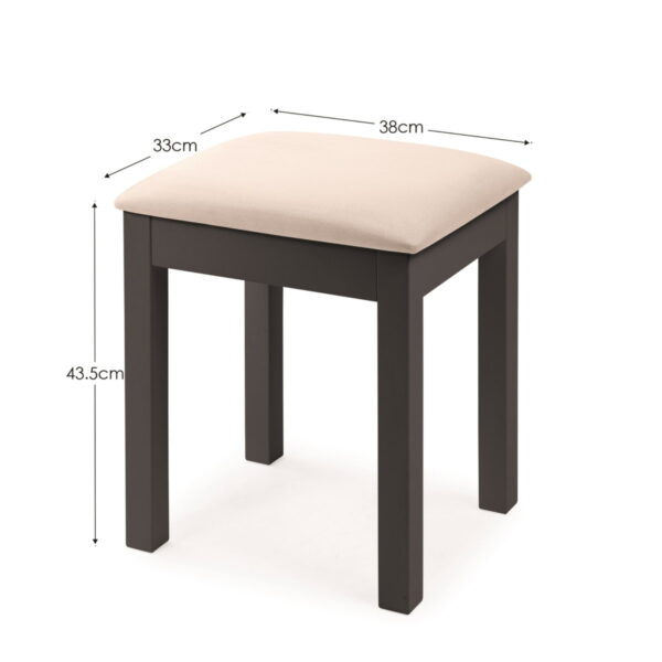 Maine Dressing Stool - Anthracite