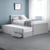 Maisie Bed With Underbed And Drawers - Light Grey