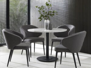 Set of 2 Marcus Dining Chairs - Mid Grey
