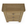 Memphis Limed Oak 3 Drawer Bedside