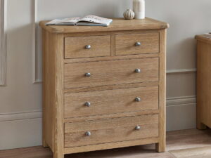 Memphis Limed Oak 3 + 2 Drawer Chest
