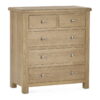 Memphis Limed Oak 3 + 2 Drawer Chest