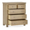 Memphis Limed Oak 3 + 2 Drawer Chest