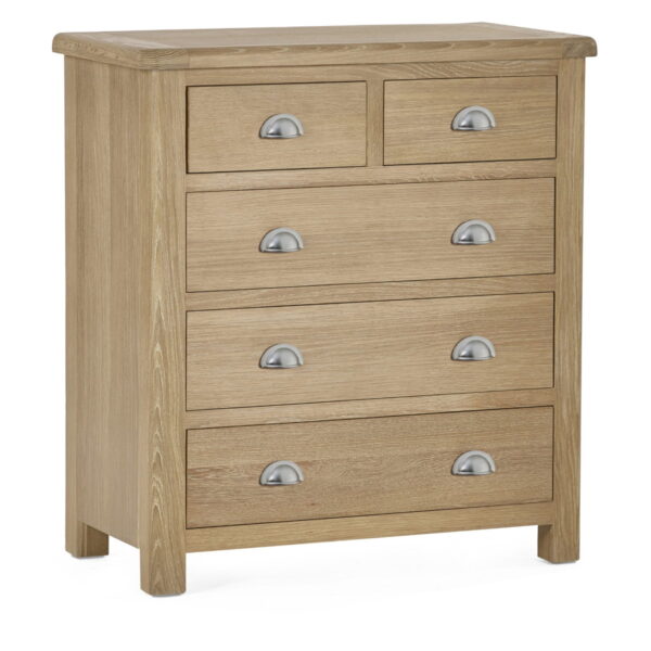 Memphis Limed Oak 3 + 2 Drawer Chest