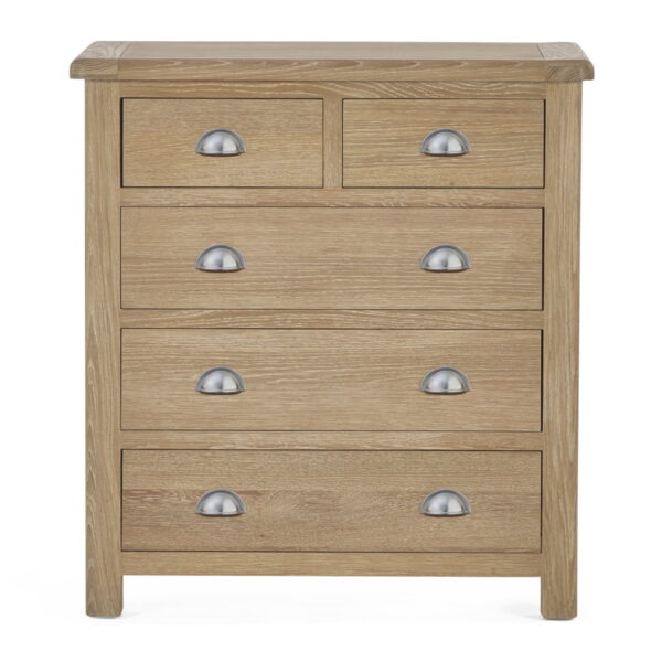 Memphis Limed Oak 3 + 2 Drawer Chest