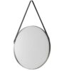 Opera Round Pewter Mirror