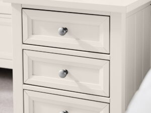 Maine 3 Drawer Bedside - Surf White