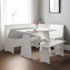 Newport Corner Dining Set - Surf White