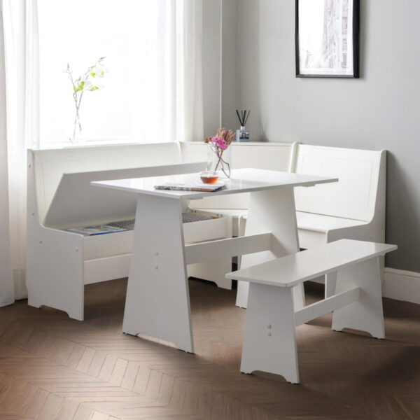 Newport Corner Dining Set - Surf White
