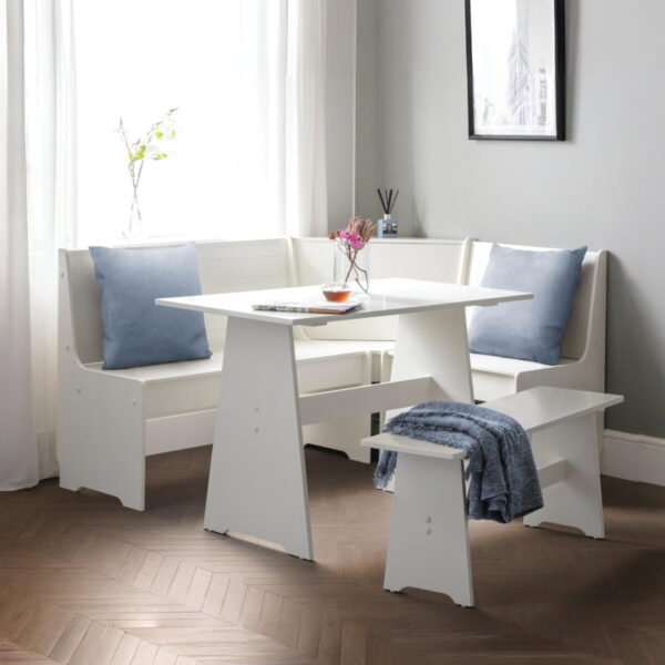 Newport Corner Dining Set - Surf White