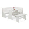 Newport Corner Dining Set - Surf White