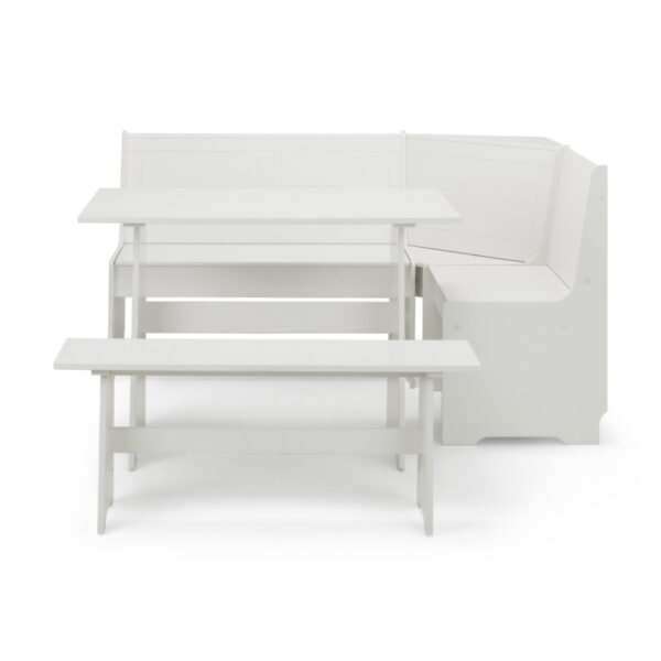 Newport Corner Dining Set - Surf White