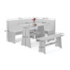 Newport Corner Dining Set - Dove Grey