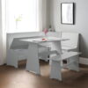 Newport Corner Dining Set - Dove Grey