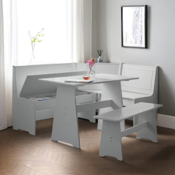 Newport Corner Dining Set - Dove Grey
