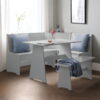 Newport Corner Dining Set - Dove Grey