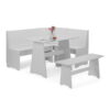 Newport Corner Dining Set - Dove Grey