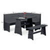 Newport Corner Dining Set - Anthracite