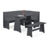 Newport Corner Dining Set - Anthracite