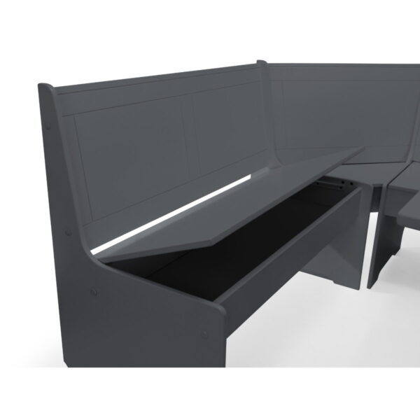 Newport Corner Dining Set - Anthracite