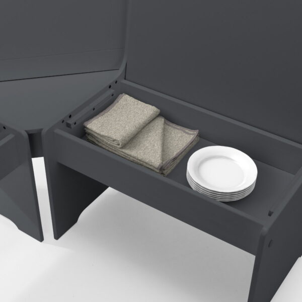 Newport Corner Dining Set - Anthracite
