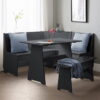 Newport Corner Dining Set - Anthracite