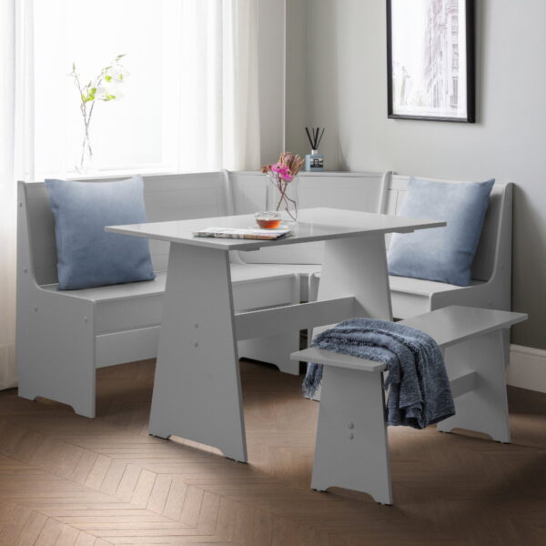 Newport Corner Dining Set - Dove Grey