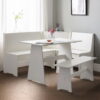 Newport Corner Dining Set - Surf White
